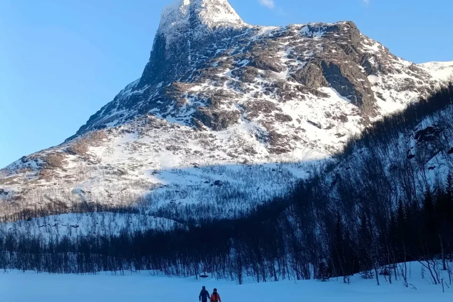 Snowshoe Hike in Lofoten