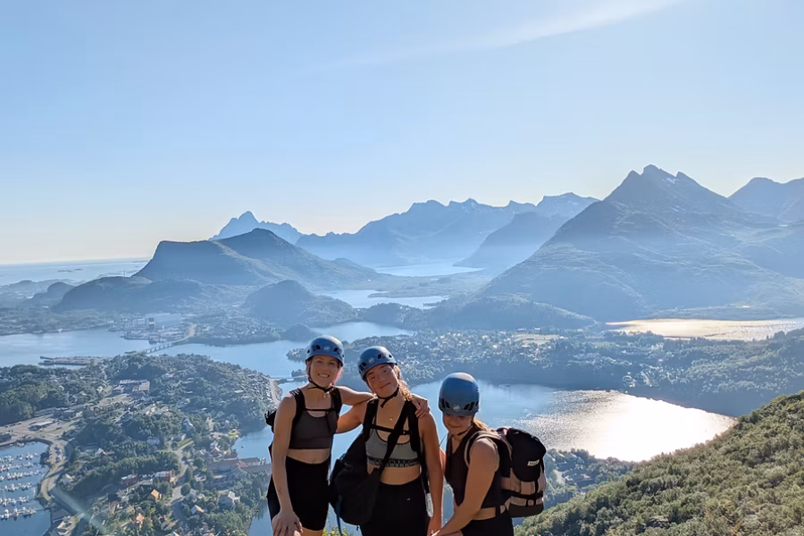 climbing summer camp in lofoten